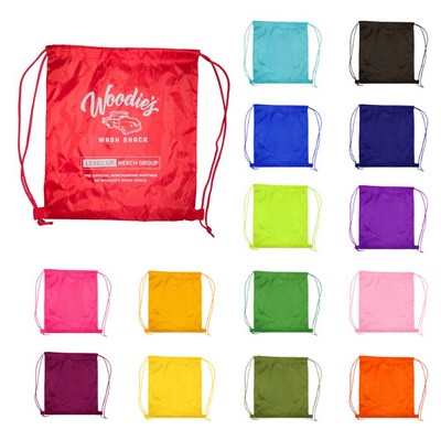 Non-Woven Drawstring Backpack Bag – 80 GSM Water-Resistant Recycled Polypropylene Sport Pack